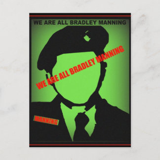 Carte Postale Bradley Manning Design