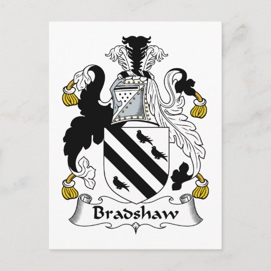 Carte Postale Bradshaw Family Crest (Devant)