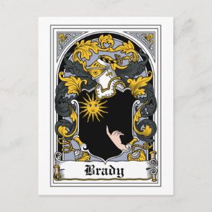 Carte Postale Brady Family Crest