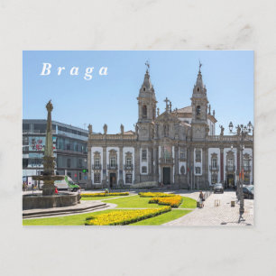 Carte Postale Braga. Vue sur le centre ville.