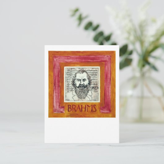 Carte postale Brahms (Debout devant)