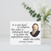 Carte Postale Brahms sur la composition (Debout devant)