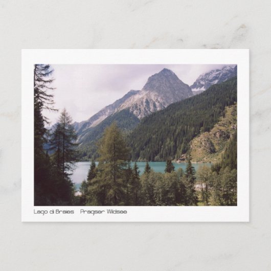 Carte Postale Braies (Devant)