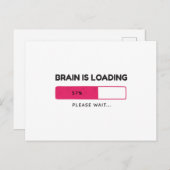 Carte Postale Brain is loading, please wait (Devant / Derrière)