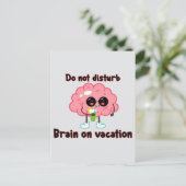 Carte Postale  Brain on Vacation (Debout devant)