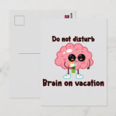 Carte Postale  Brain on Vacation (Devant / Derrière)