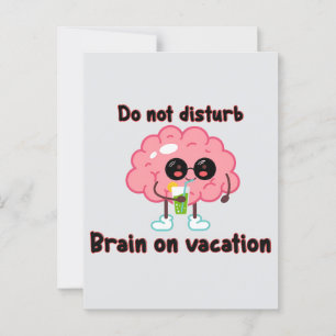 Carte Postale Brain on Vacation