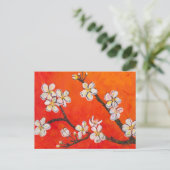 Carte Postale Branche à fleurs blanches dans l'impression de toi (Debout devant)
