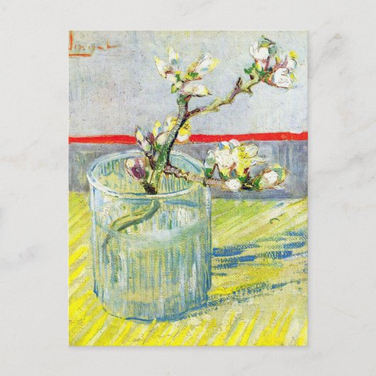 Carte Postale Branche d'amande en fleurs par Vincent van Gogh (Devant)