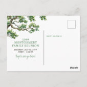 Carte Postale Branche de l'arbre familial (Dos)