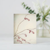Carte Postale Branche de prunier avec bourgeons de printemps | S (Debout devant)