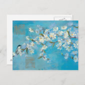 Carte Postale Branches à fleurs (Devant / Derrière)