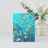 Carte Postale Branches avec fleurs d'amandier (Debout devant)