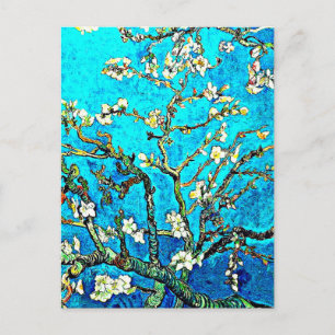 Carte Postale Branches avec fleurs d'amandier
