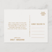 Carte Postale Branches courbes | Merci or (Dos)