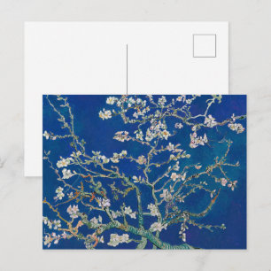 Carte Postale Branches d'amandier en fleurs (Indigo) Van Gogh