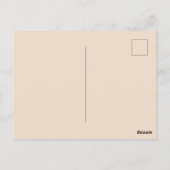 Carte Postale Branches d'arbre blanc Crème Rustique (Dos)