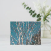 Carte Postale Branches de bouleau d'argent au soleil (Debout devant)