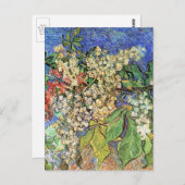 Carte Postale Branches de châtaignes florissantes par Vincent va (Devant / Derrière)