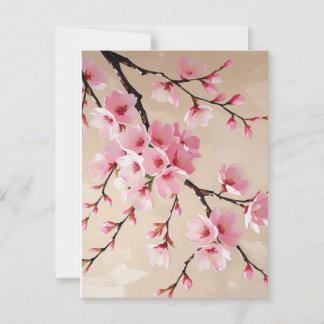 Carte Postale Branches de fleurs de cerisier - Élégante Sakura r