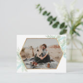 Carte Postale Branches d'hiver Aquarelle photo de vacances (Debout devant)