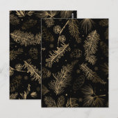 Carte Postale Branches et pin 2 (Devant / Derrière)