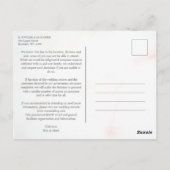 Carte Postale Branches Fleurs sauvages 2 tons délicats et élégan (Dos)