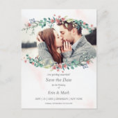 Carte Postale Branches Fleurs sauvages 2 tons délicats et élégan (Devant)