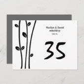 Carte Postale Branches noires laissées Numéro de tableau (Devant / Derrière)