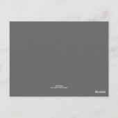 Carte Postale Branches noires laissées Numéro de tableau (Dos)