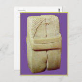 Carte Postale Brancusi, Le Baiser, Les Beaux-Arts,  (Devant / Derrière)