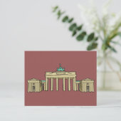 Carte Postale Brandenburger Tor Berlin (Debout devant)