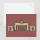 Carte Postale Brandenburger Tor Berlin (Devant / Derrière)