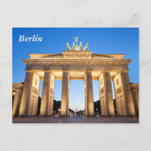 Carte Postale Brandenburger Tor Berlin
