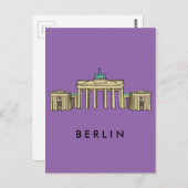 Carte Postale Brandenburger Tor Berlin (Devant / Derrière)