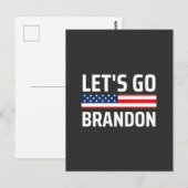 Carte Postale Brandon chant joe biden (Devant / Derrière)