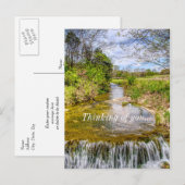 Carte Postale Branson Fall Creek Stream Penser À Vous (Devant / Derrière)