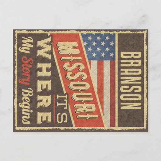 Carte Postale Branson Missouri (Devant)