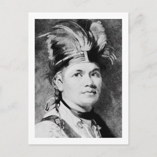 Carte Postale Brant - Joseph / chef indien mohawk (Devant)