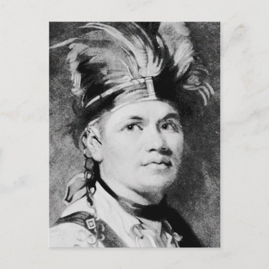 Carte Postale Brant - Joseph / chef indien mohawk (Devant)