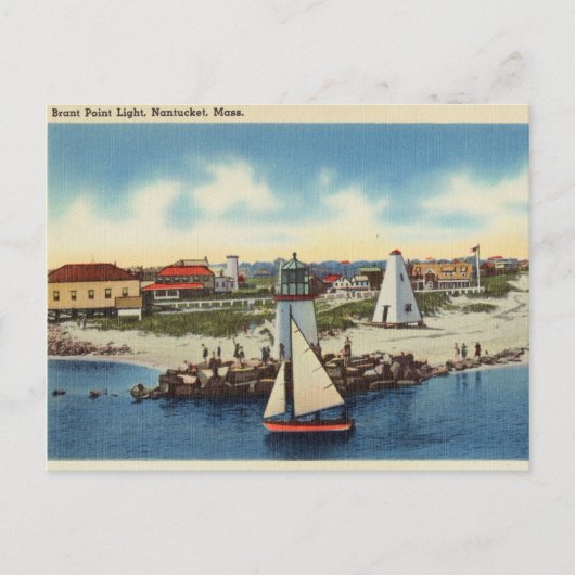 Carte Postale Brant Point Light, Nantucket, Massachusetts (Devant)