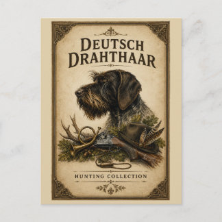 Carte Postale Braque allemand à poil dur – Collection de chasse