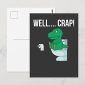 Carte Postale Bras de T-Rex drôles Petit dinosaure Humour (Devant / Derrière)