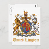 CARTE POSTALE BRAS DU ROYAUME-UNI (Devant / Derrière)