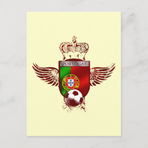 Carte Postale Brasão de Futebol Fás Portugueses