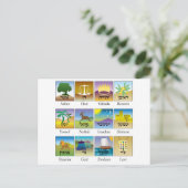 Carte Postale Brasões DAS somnolent le conforme de Tribos De (Debout devant)