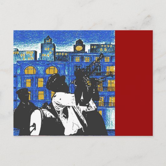 Carte Postale Brass Band, Nouvelle-Orléans (Devant)