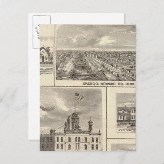 Carte Postale Brasserie Eagle, Cedar Rapids (Devant / Derrière)