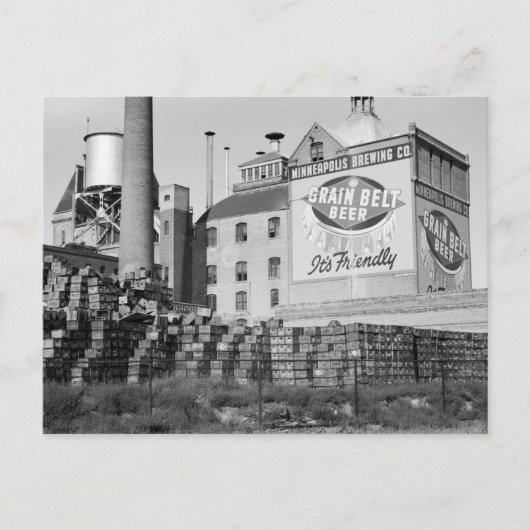 Carte Postale Brasserie Minneapolis, années 1930 (Devant)