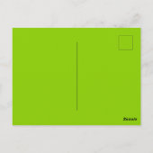 Carte Postale Brat vert uni (Dos)